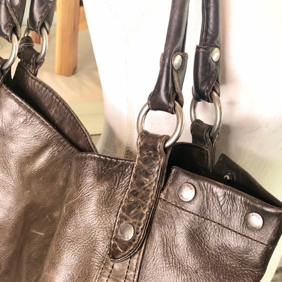 Frye Melissa Leather Tote Shoulder Bag - Picture 4 of 9